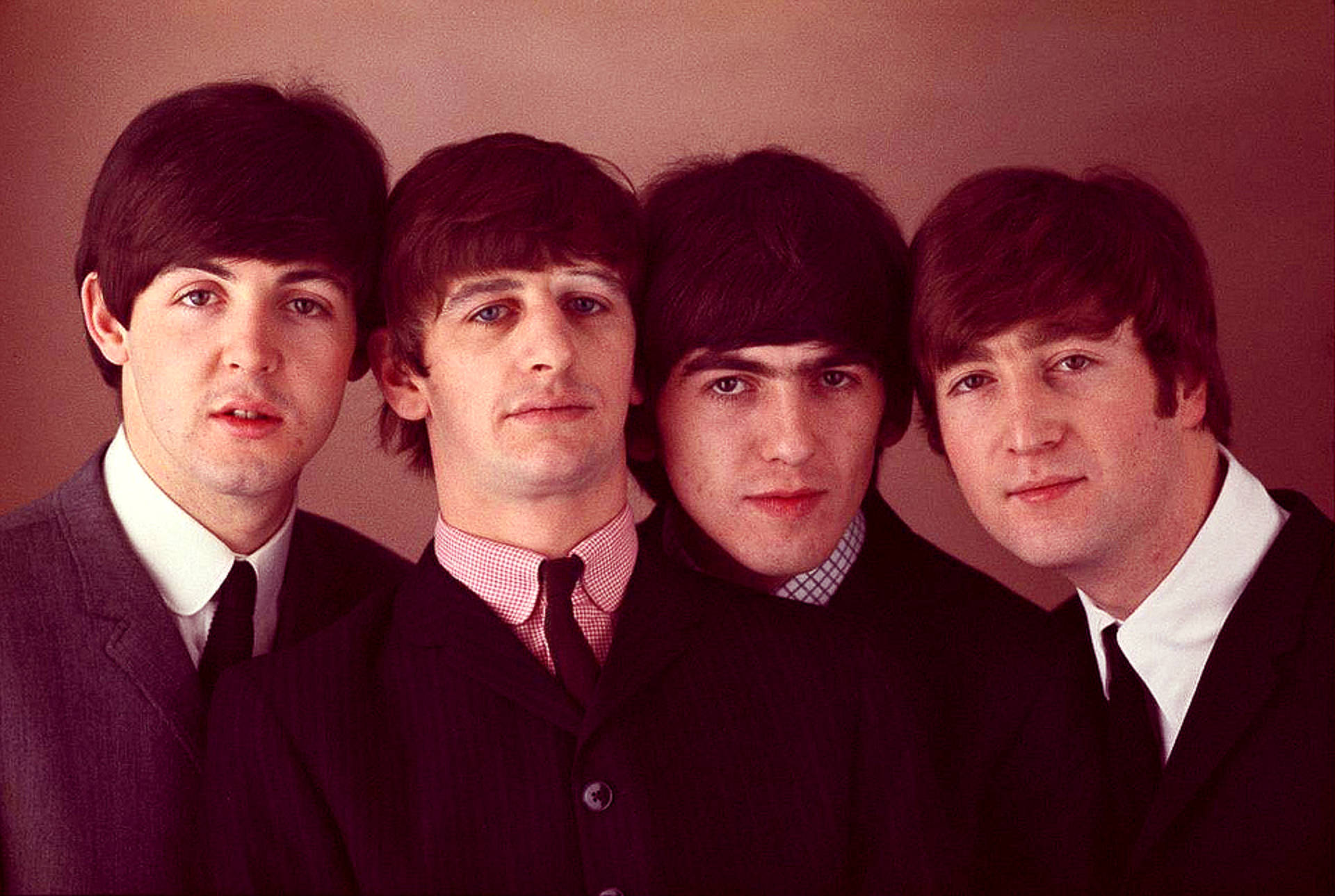 The Beatles Colorized Wallpaper