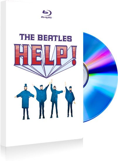 The Beatles Help Blu Ray Cover PNG
