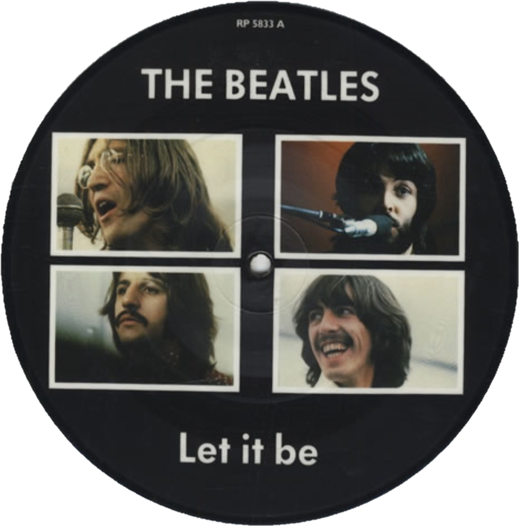 Download The Beatles Let It Be Vinyl Record | Wallpapers.com