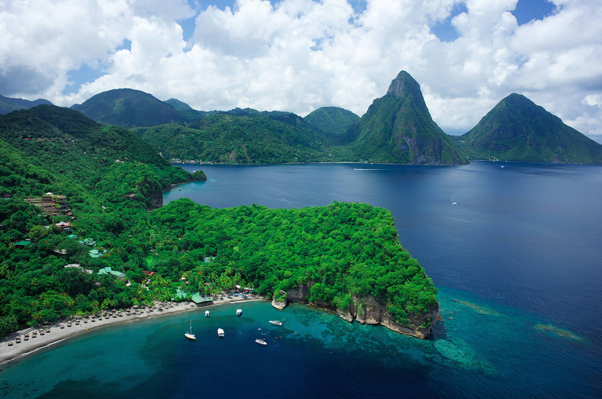 The Beautiful Island Of St Lucia Wallpaper
