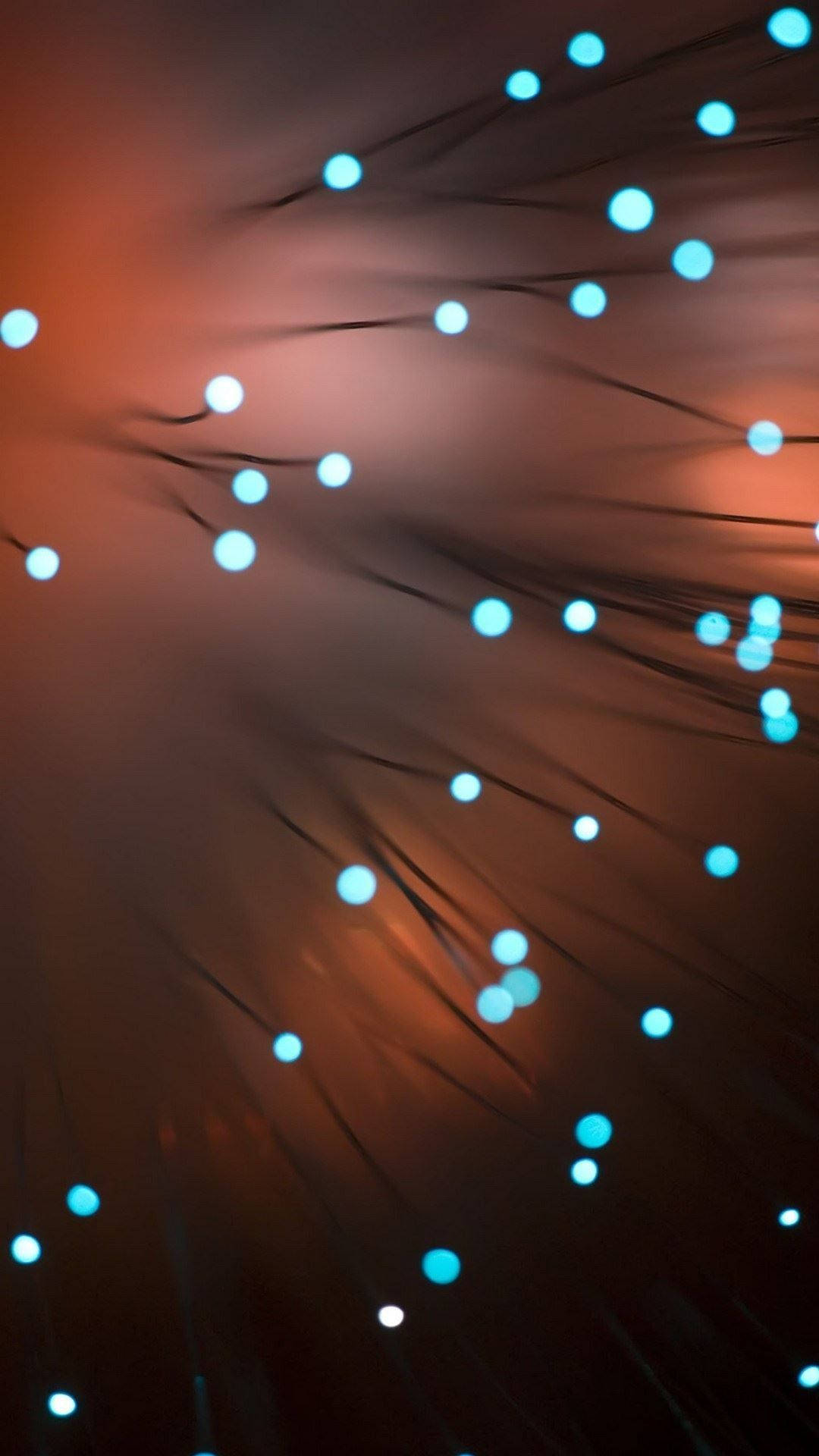 Stunning Bioluminescent Coral Display on HD Phone Screen Wallpaper