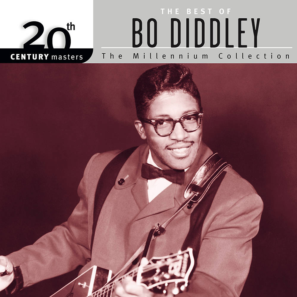 Contemporary Album Art of Bo Diddley's Greatest Hits Wallpaper