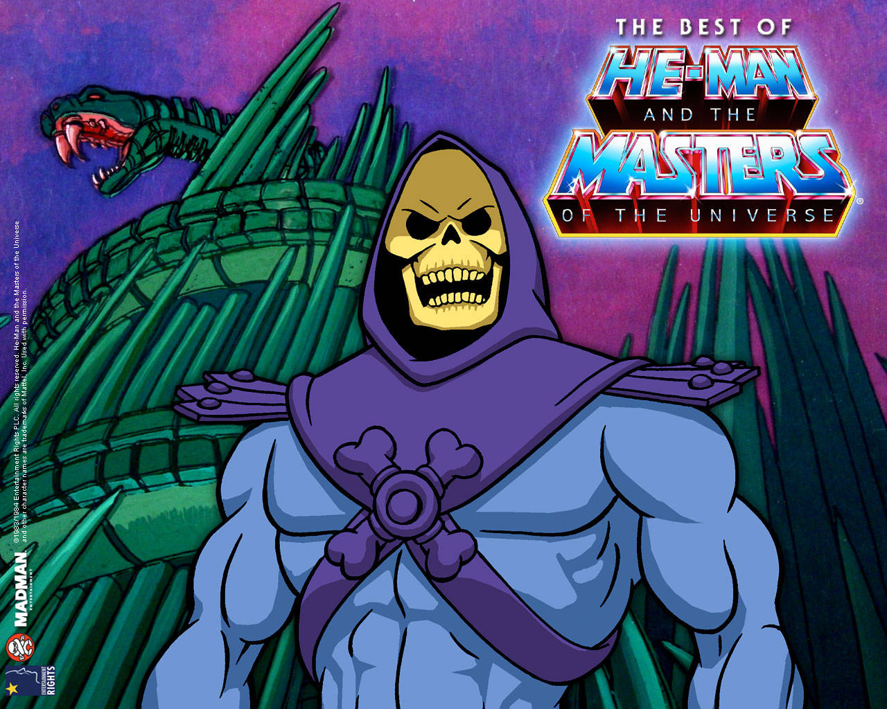 Lomejor De He-man Y Los Amos Del Universo: Arte De Skeletor Fondo de pantalla