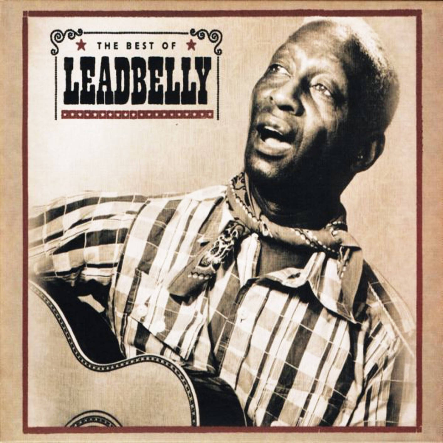 The Best Of Leadbelly Classic Record Album Cover Wallpaper