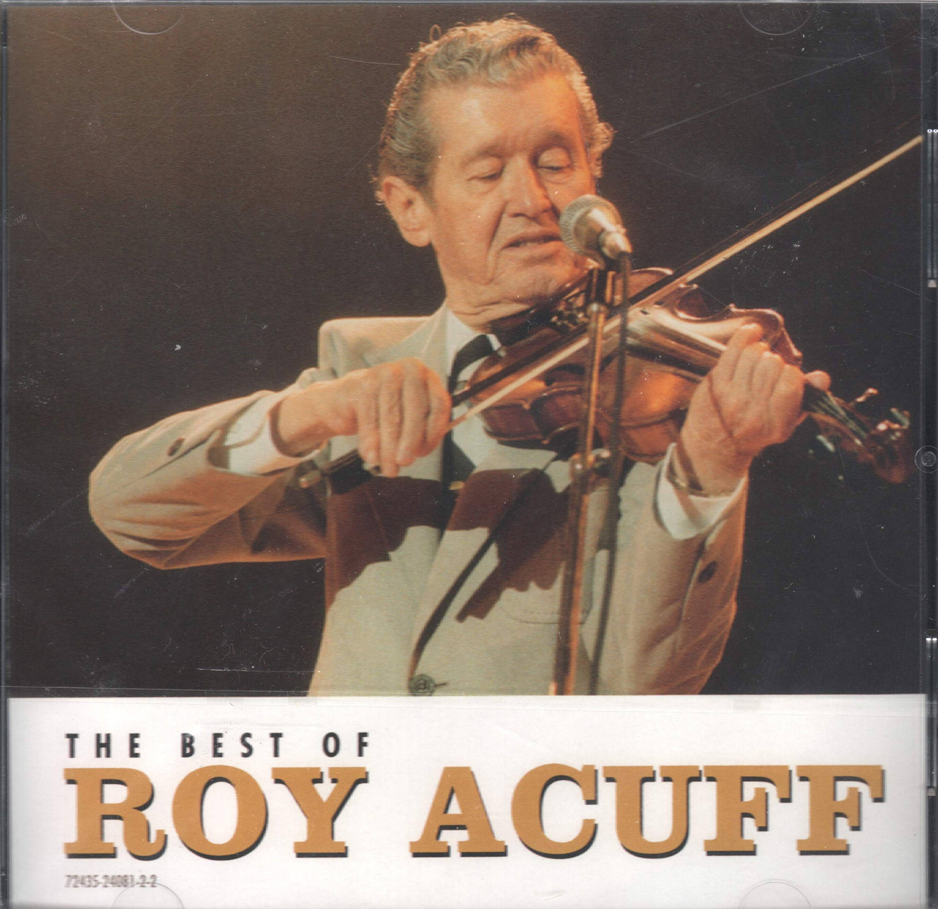Legendary Country Music Star Roy Acuff Playing Violin Wallpaper