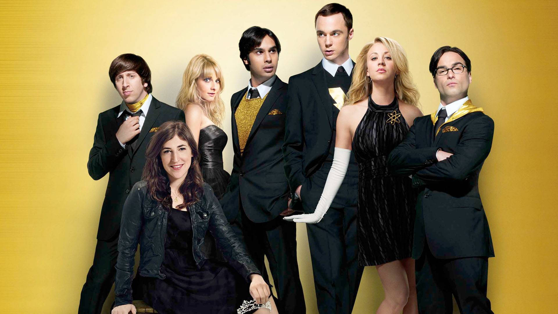 The Big Bang Theory Black Gold Wallpaper