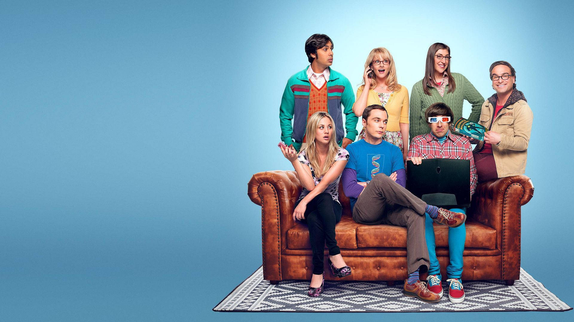 The Big Bang Theory Group Photograph Wallpaper