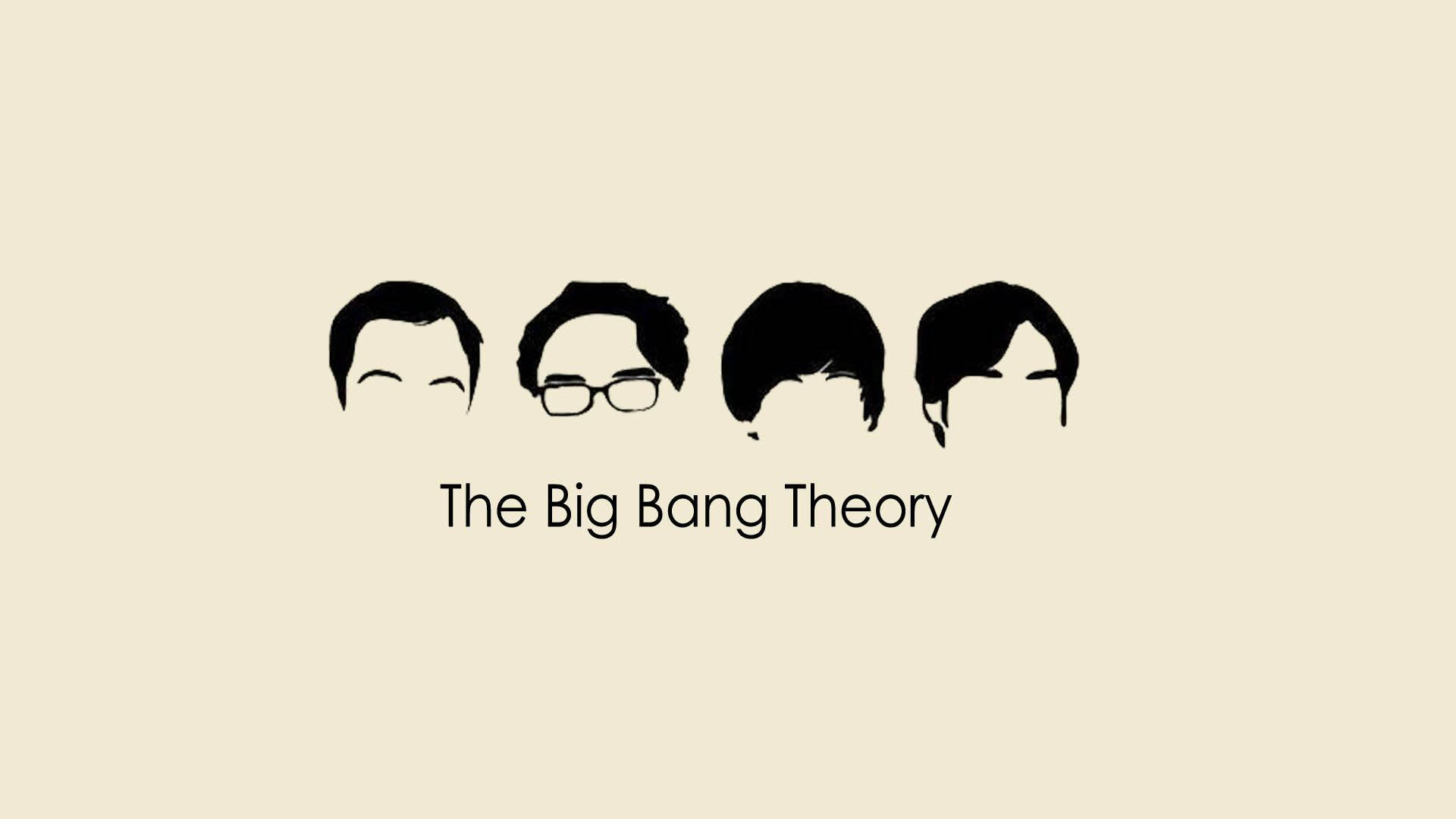 Dieminimalistische Illustration Von The Big Bang Theory Wallpaper