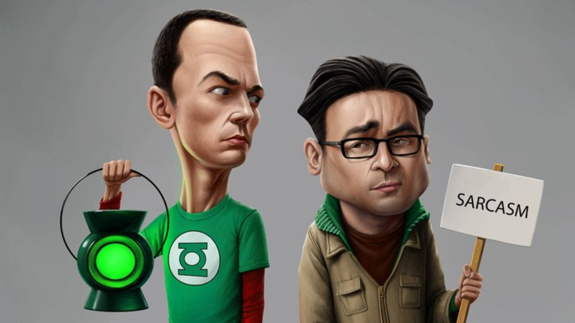 The Big Bang Theory Sarcasm Sign Wallpaper
