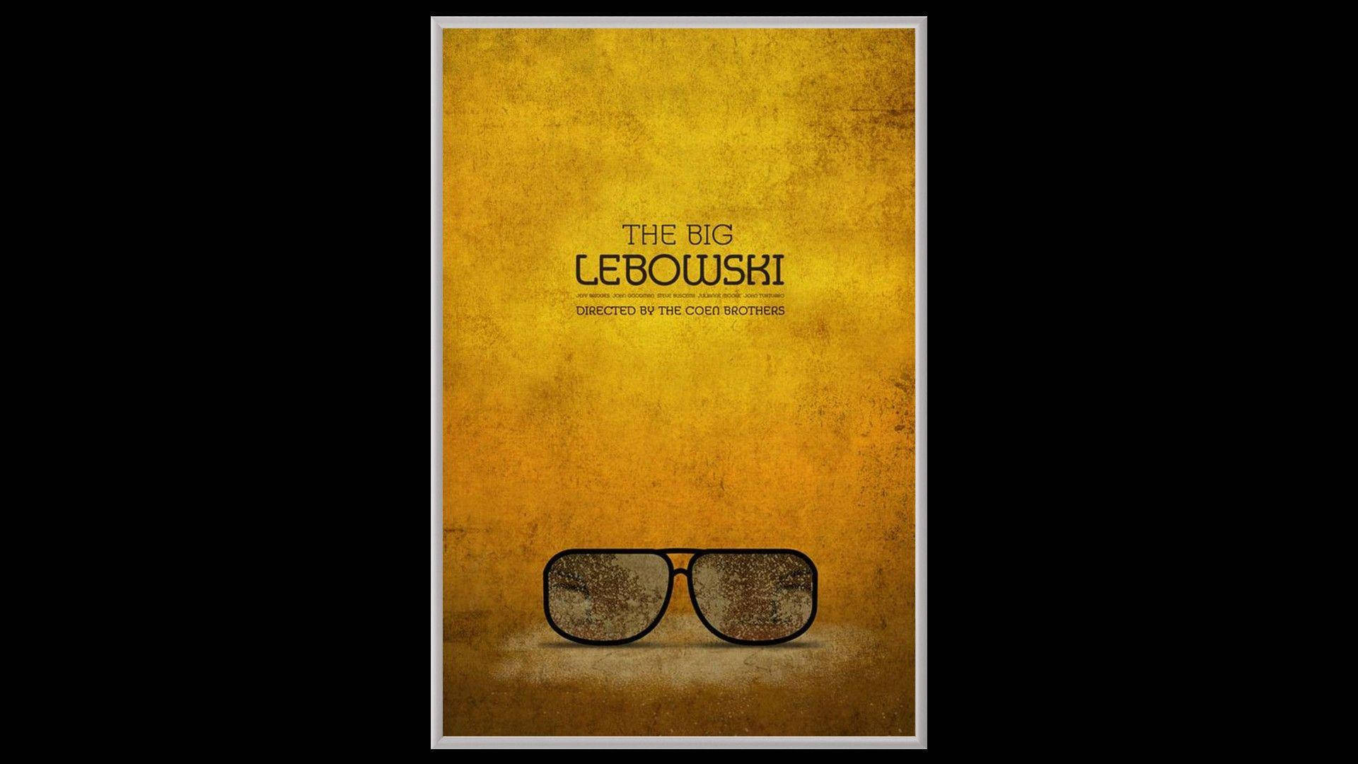 The laid-back character 'The Dude' donning his signature specs in a stylish snapshot from The Big Lebowski, 1998. Wallpaper