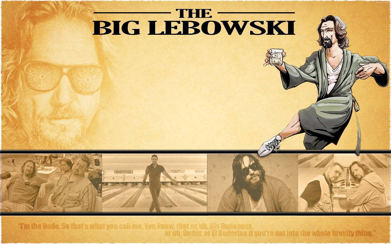 The Big Lebowski The Dude Digital Collage Wallpaper