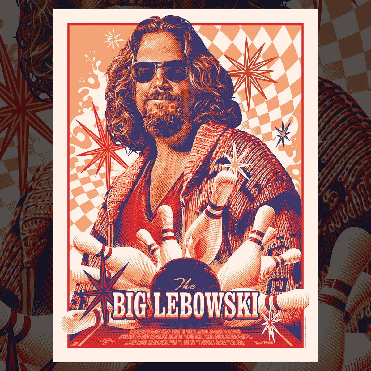 The Big Lebowski The Dude Retro Poster Art Wallpaper