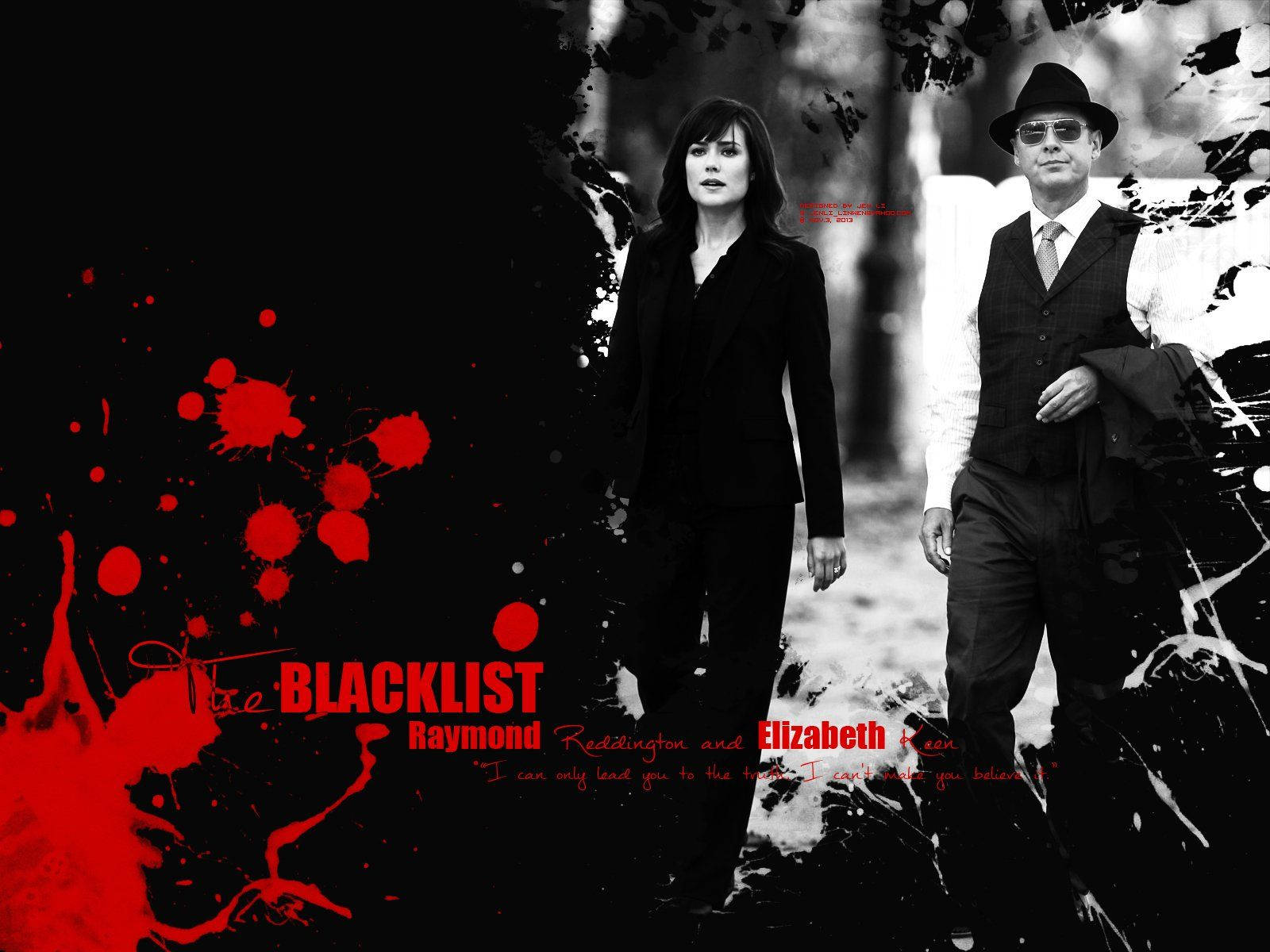 Red is the Color of The Blacklist Wallpaper