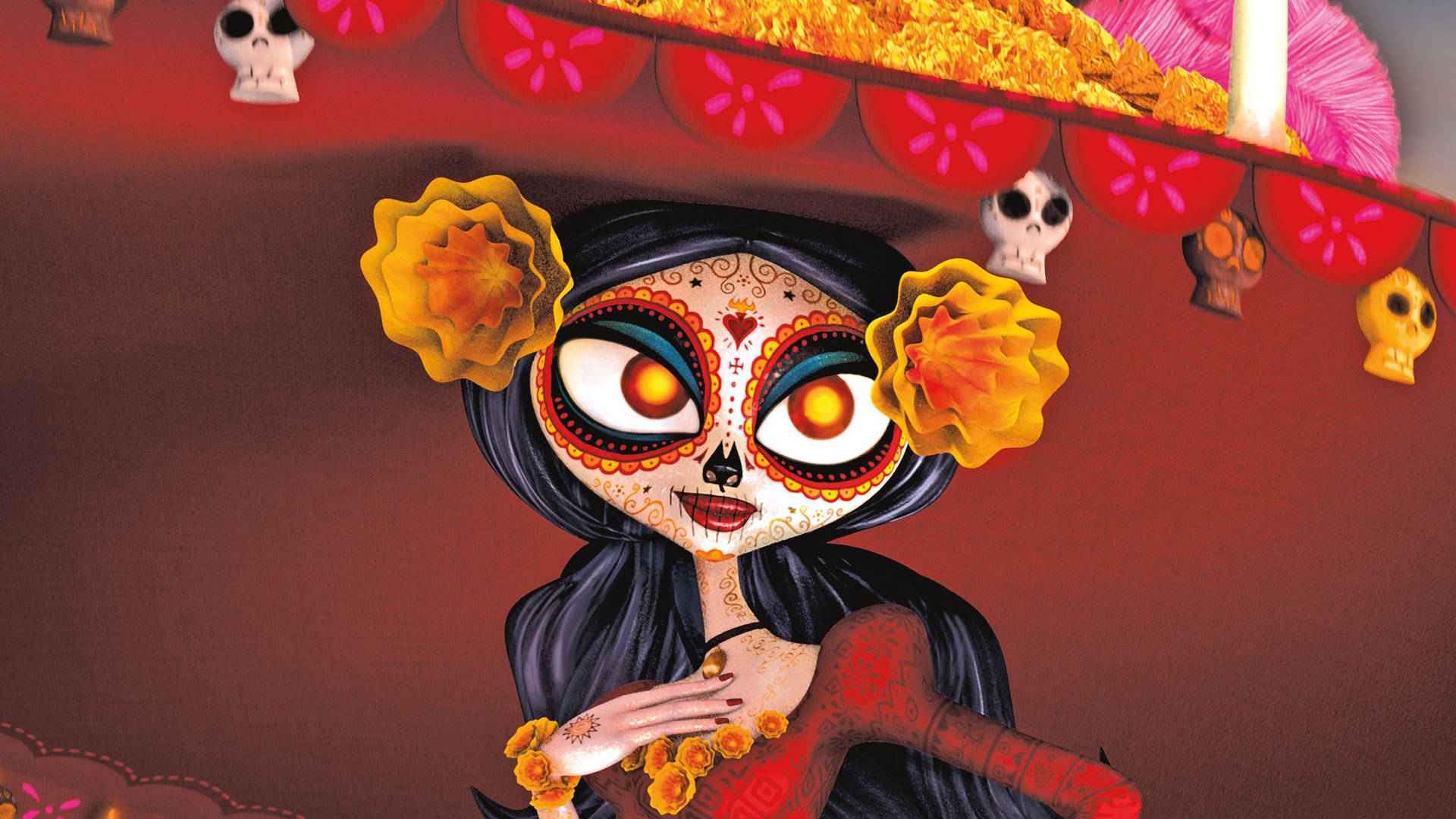 The Book Of Life Touched La Muerte Wallpaper