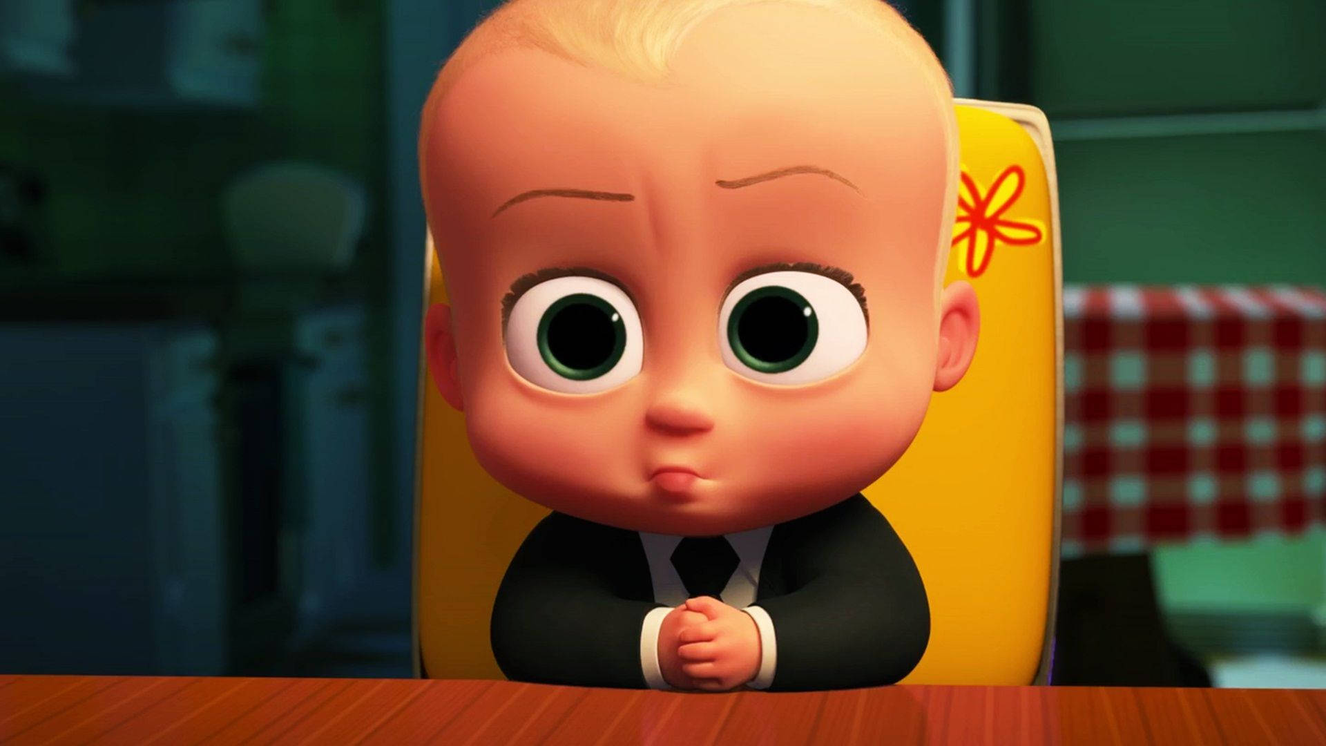 The Boss Baby In Yellow Chair