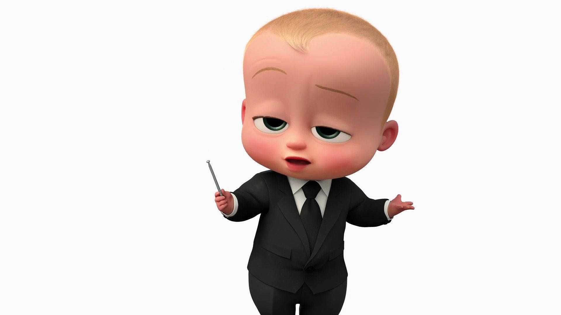 Den Boss Baby Med Sølv Pegefinger tapet. Wallpaper