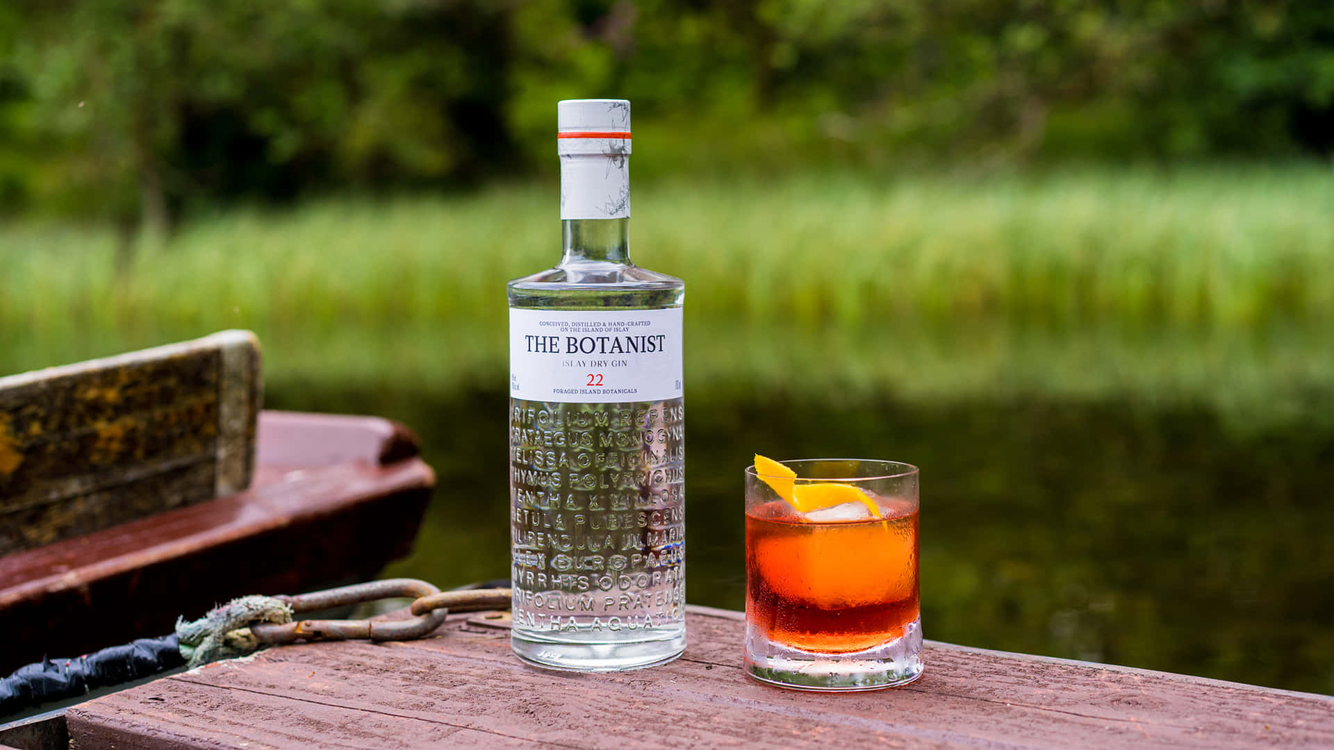 The Botanist Islay Dry Gin Alcoholic Drink By A Grassfield Wallpaper