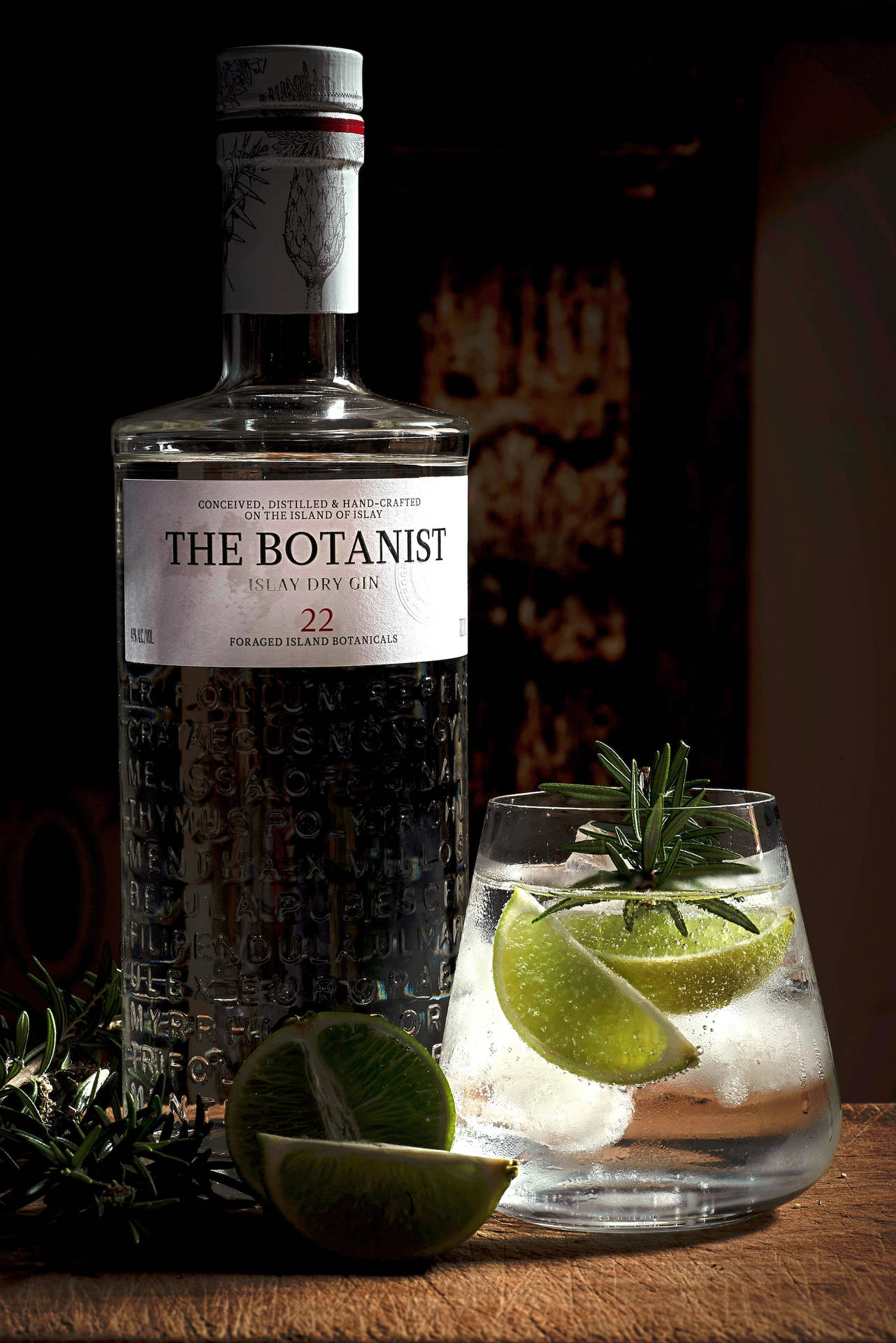 The Botanist Islay Dry Gin And Tonic Green Lime Wallpaper