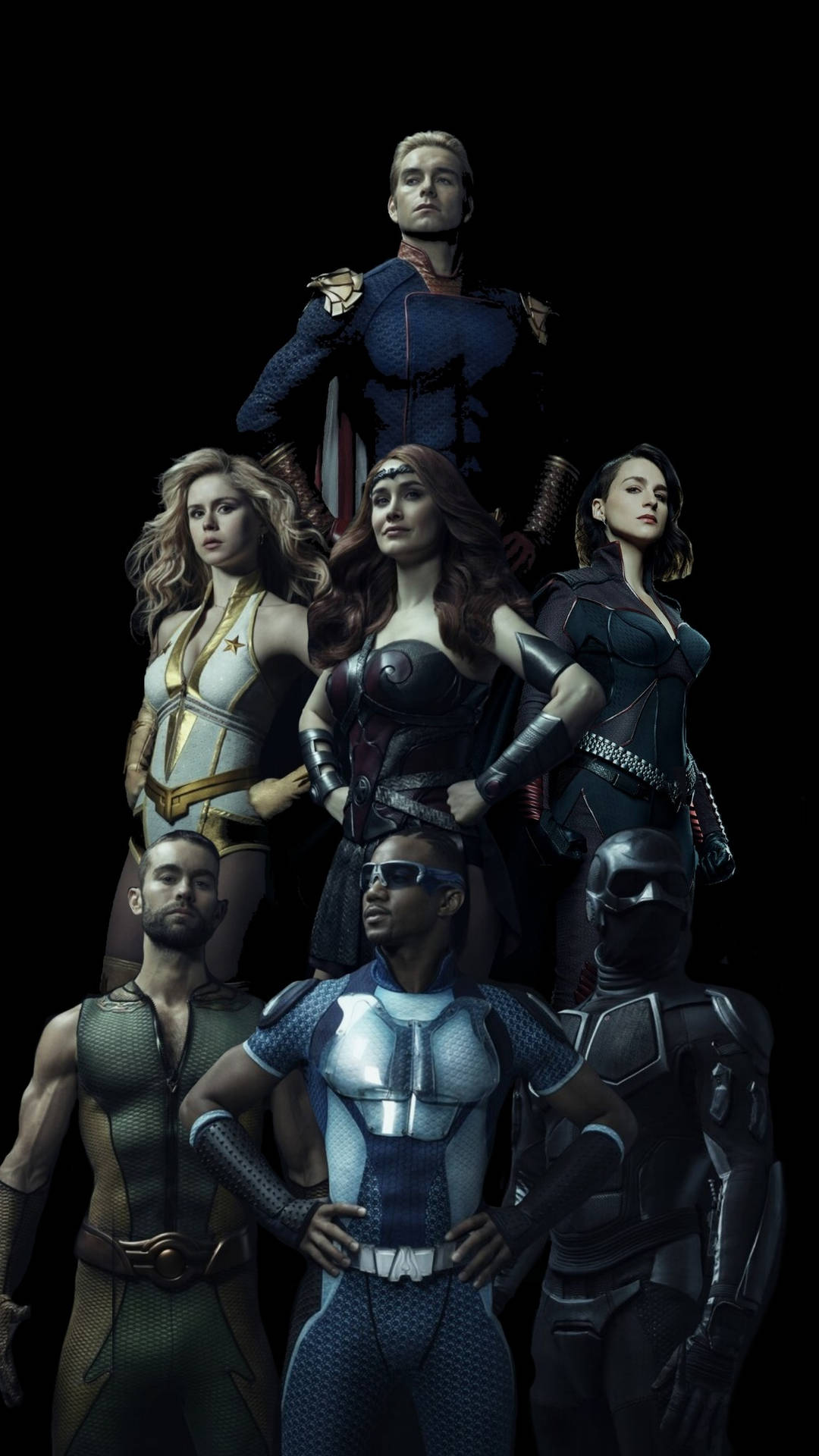 The Boys Mighty Seven Superheroes Wallpaper