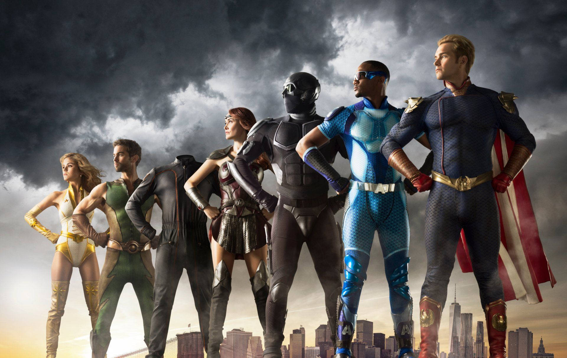 The Boys Seven Great Superheroes Wallpaper