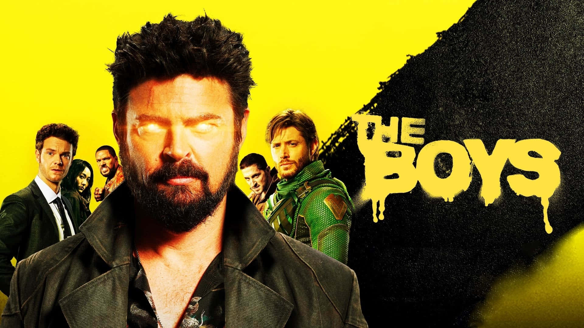 The Boys Tv Serie Promotering Kunstverk Bakgrunnsbildet