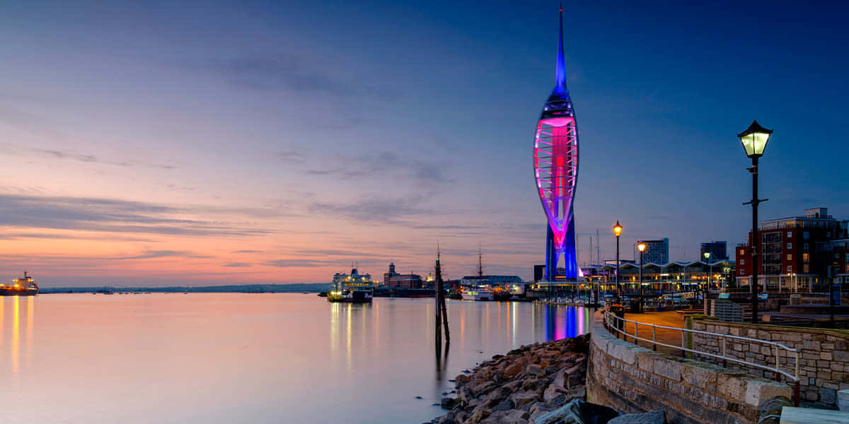 The Breathtaking View Of Portsmouth, United Kingdom Wallpaper