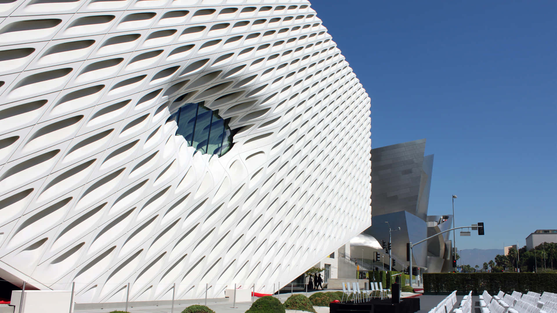 The Broad Museum Exterior Architecture Wallpaper