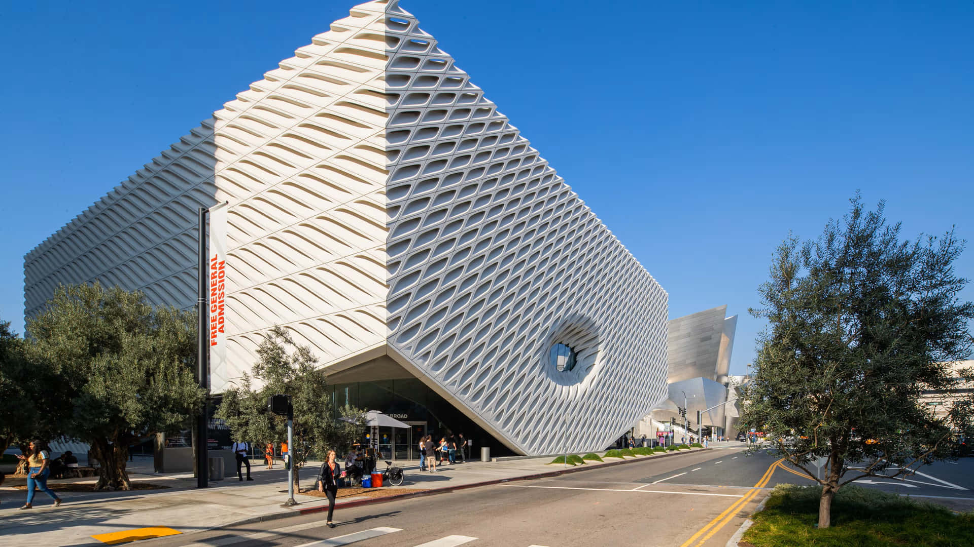 The Broad Museum Exterior Los Angeles Wallpaper