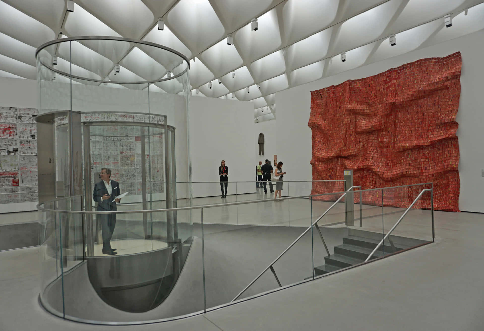 The Broad Museum Interior Art Exhibits Wallpaper