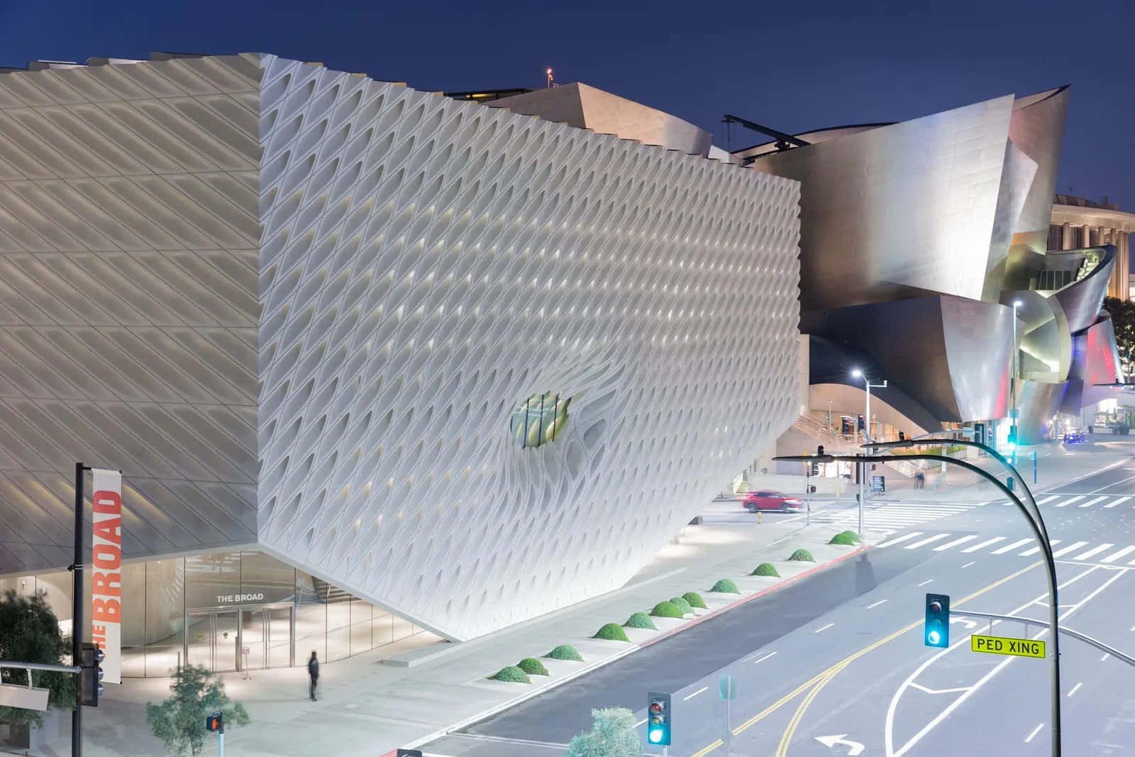 The Broad Museum Los Angeles Nighttime Wallpaper