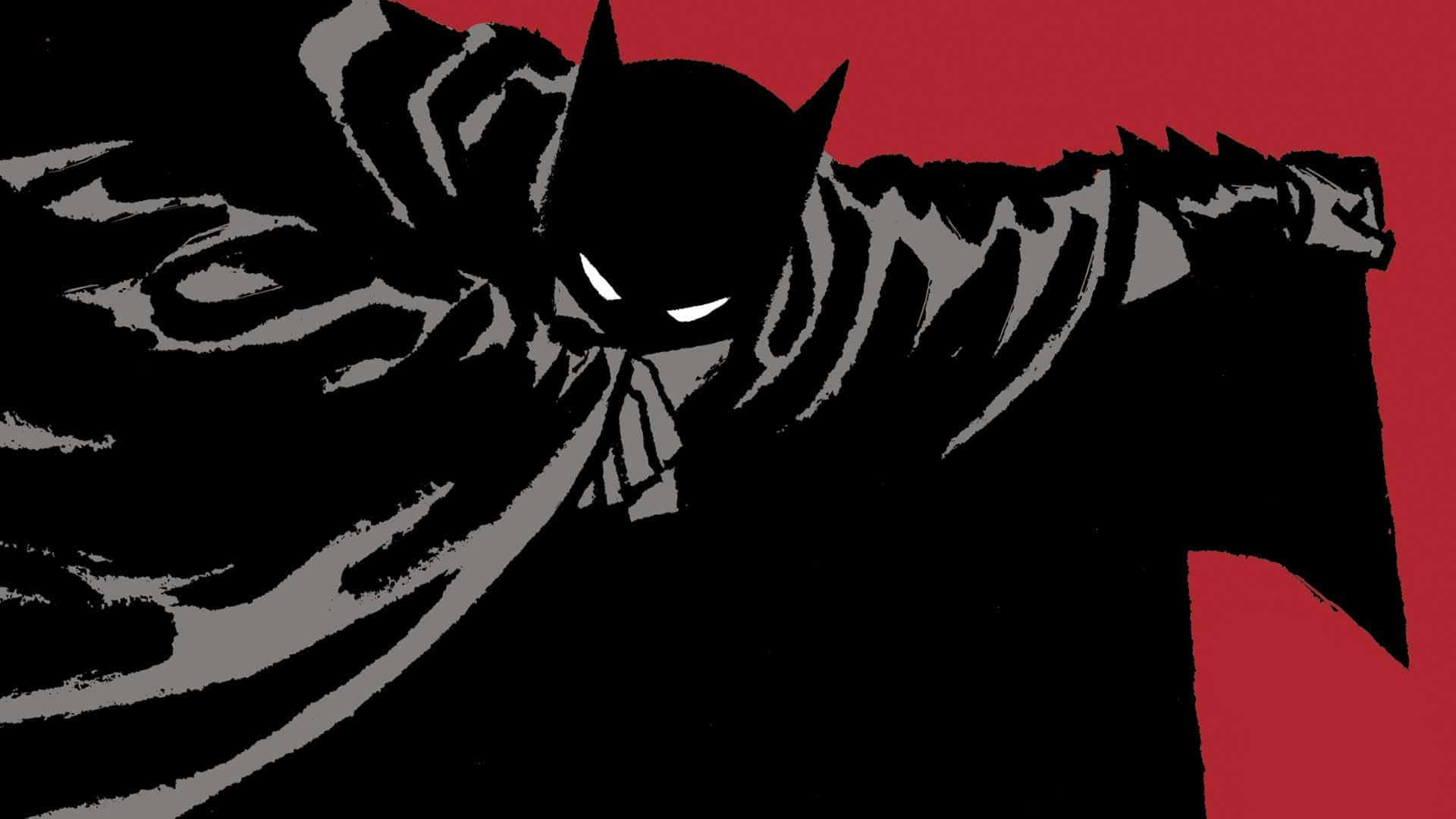 The Dark Knight Stands Watch Over Gotham City Wallpaper