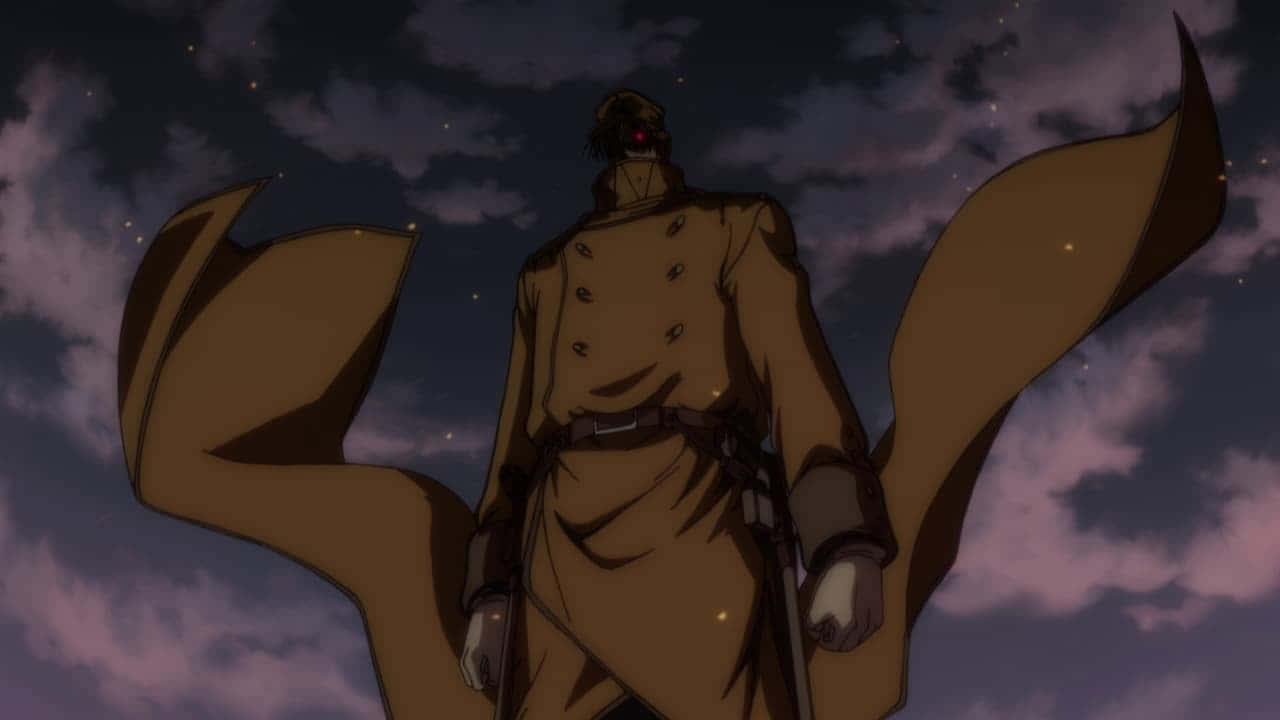 Le Capitaine Hellsing Sous Le Ciel Nocturne Fond d'écran