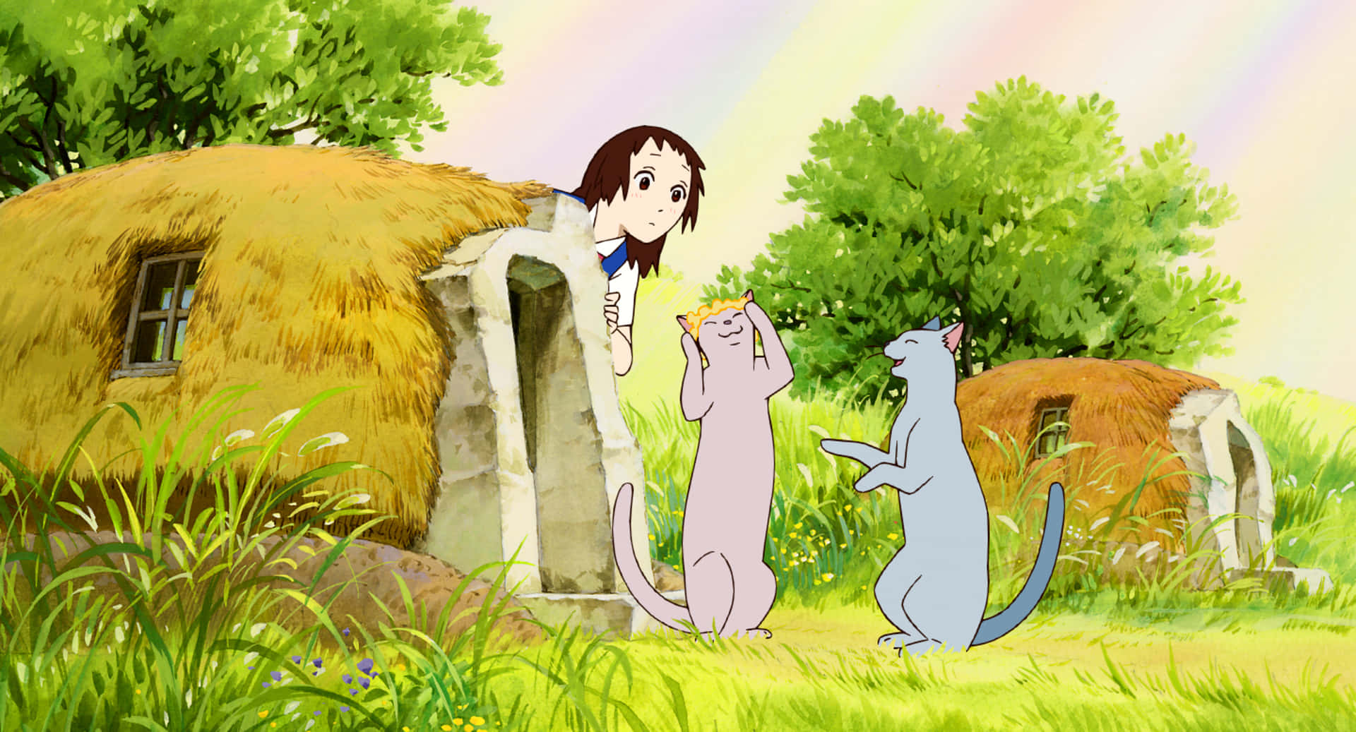 The Cat Returns - Charming Animated Adventure Wallpaper