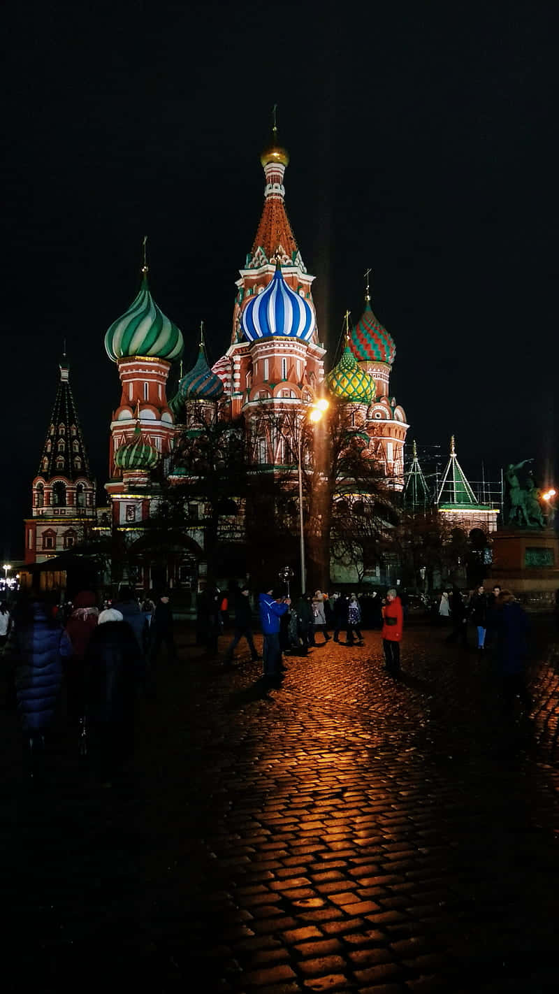 Katedralenvasilijkatedralen I Kreml. Wallpaper