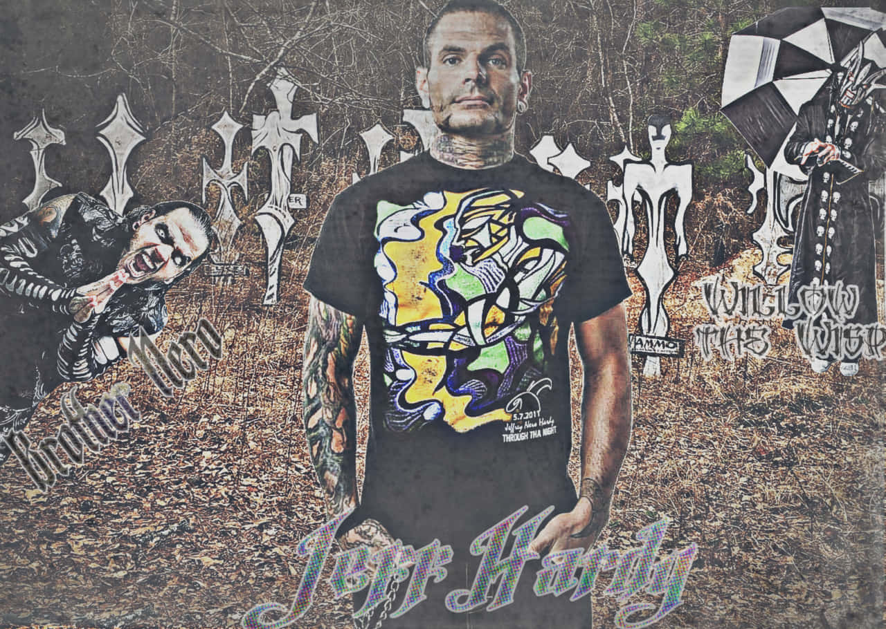 "The Charismatic Enigma, Jeff Hardy, in action" Wallpaper