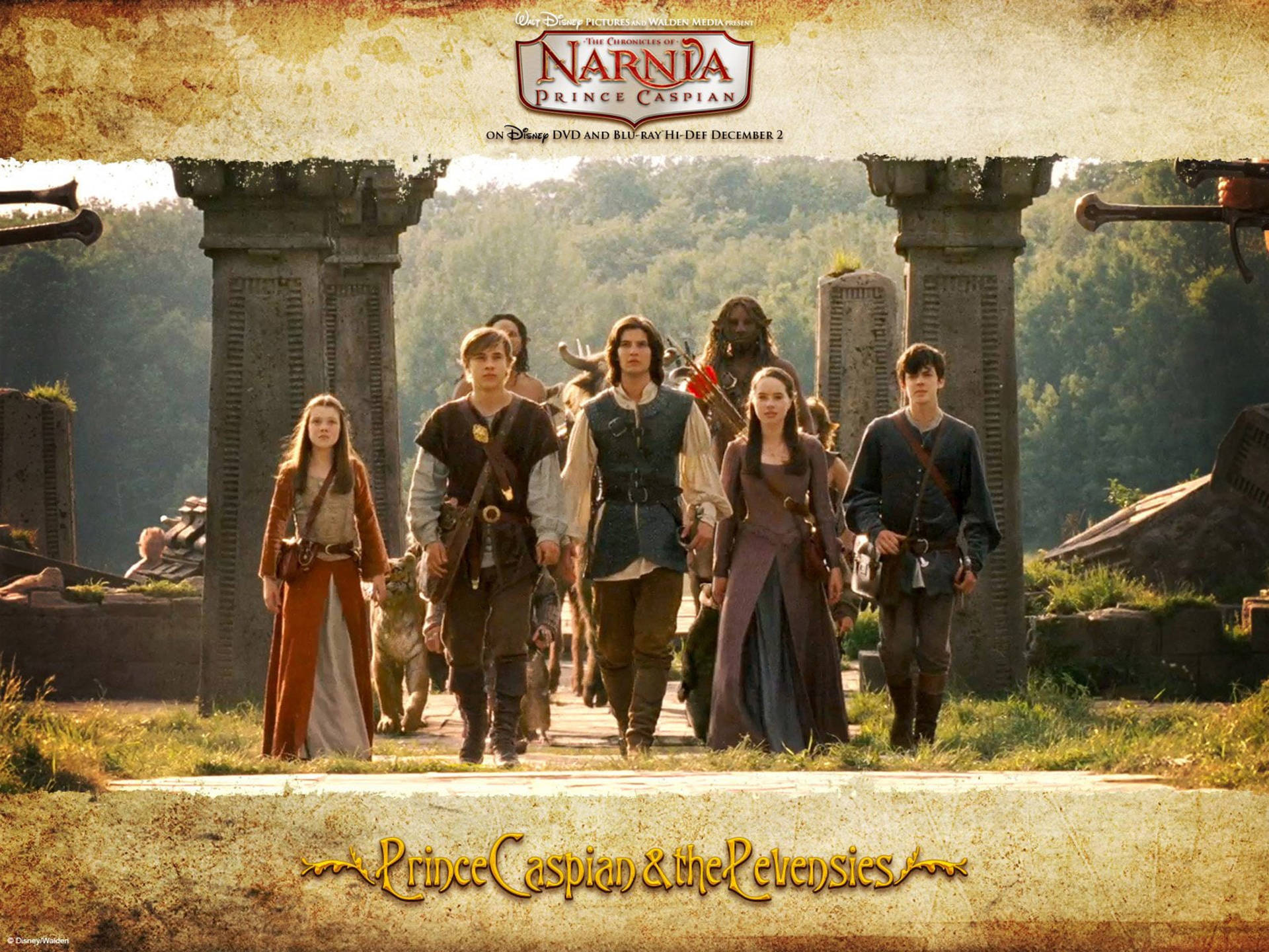 The Chronicles Of Narnia Protagonist Characters Wallpaper
