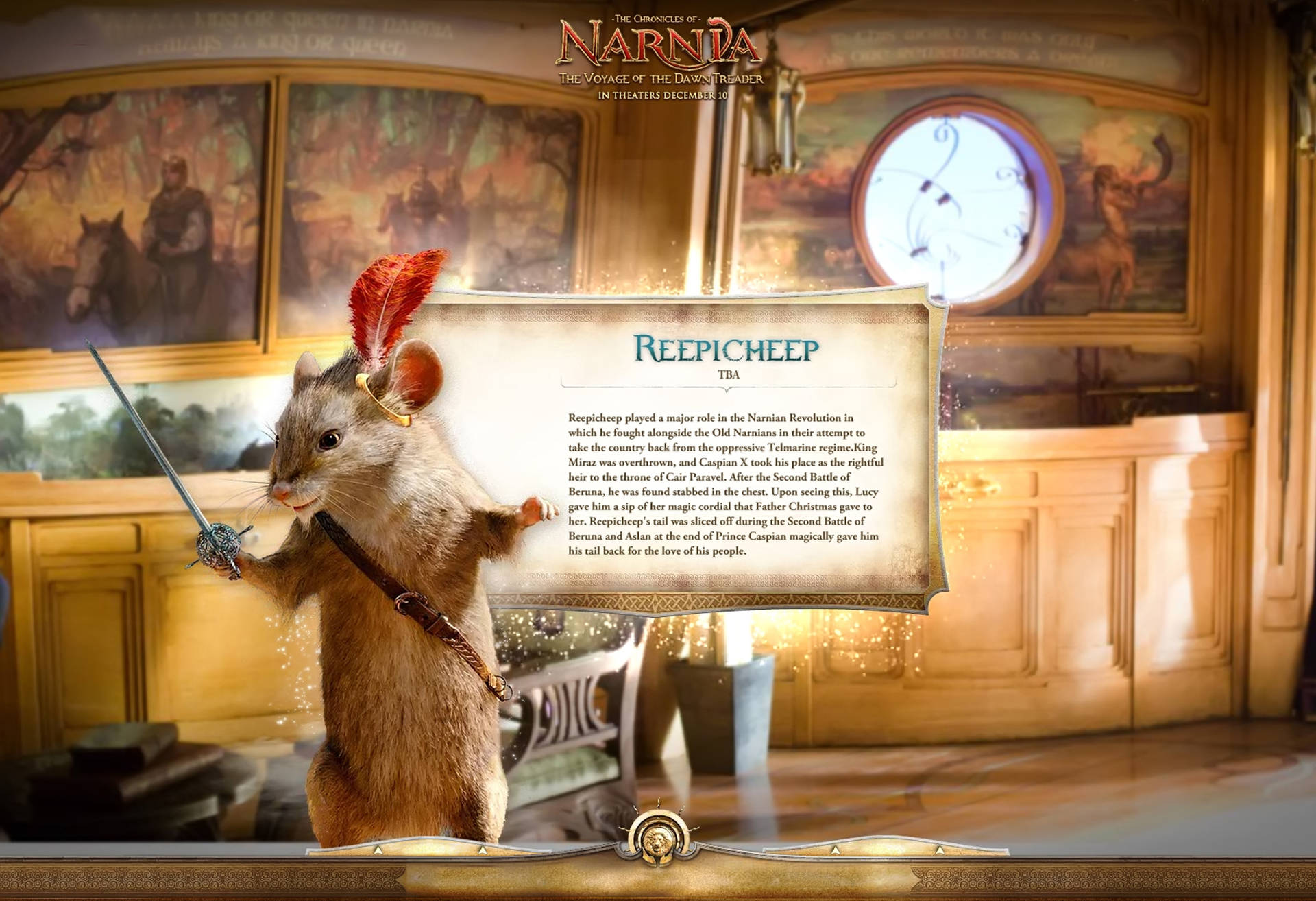 The Chronicles Of Narnia Reepicheep Wallpaper