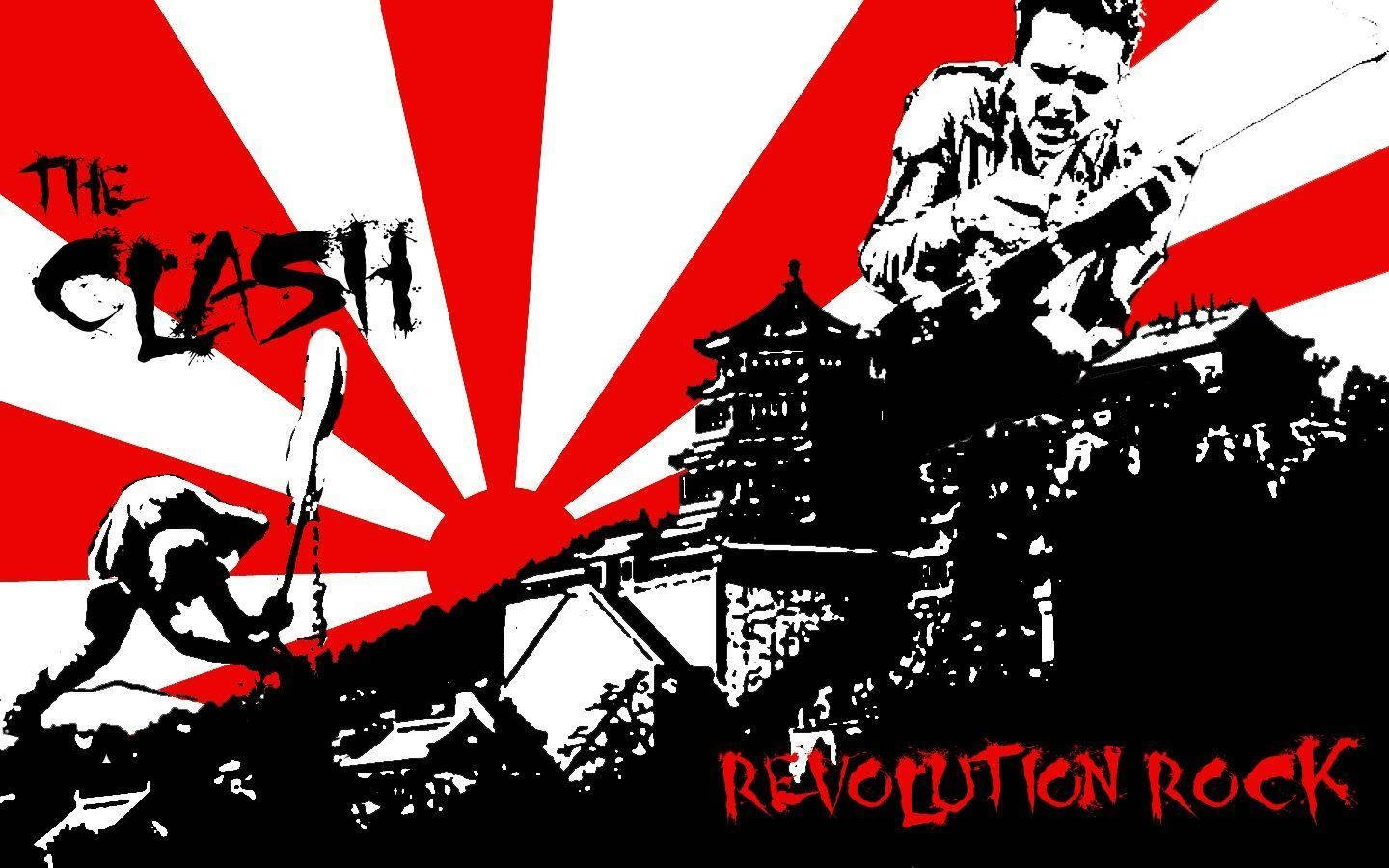 The Clash Revolution Rock Album Art Wallpaper