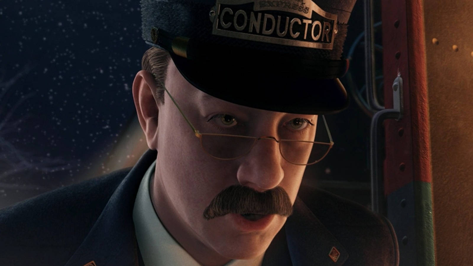 De Conductor In De Polar Express Achtergrond