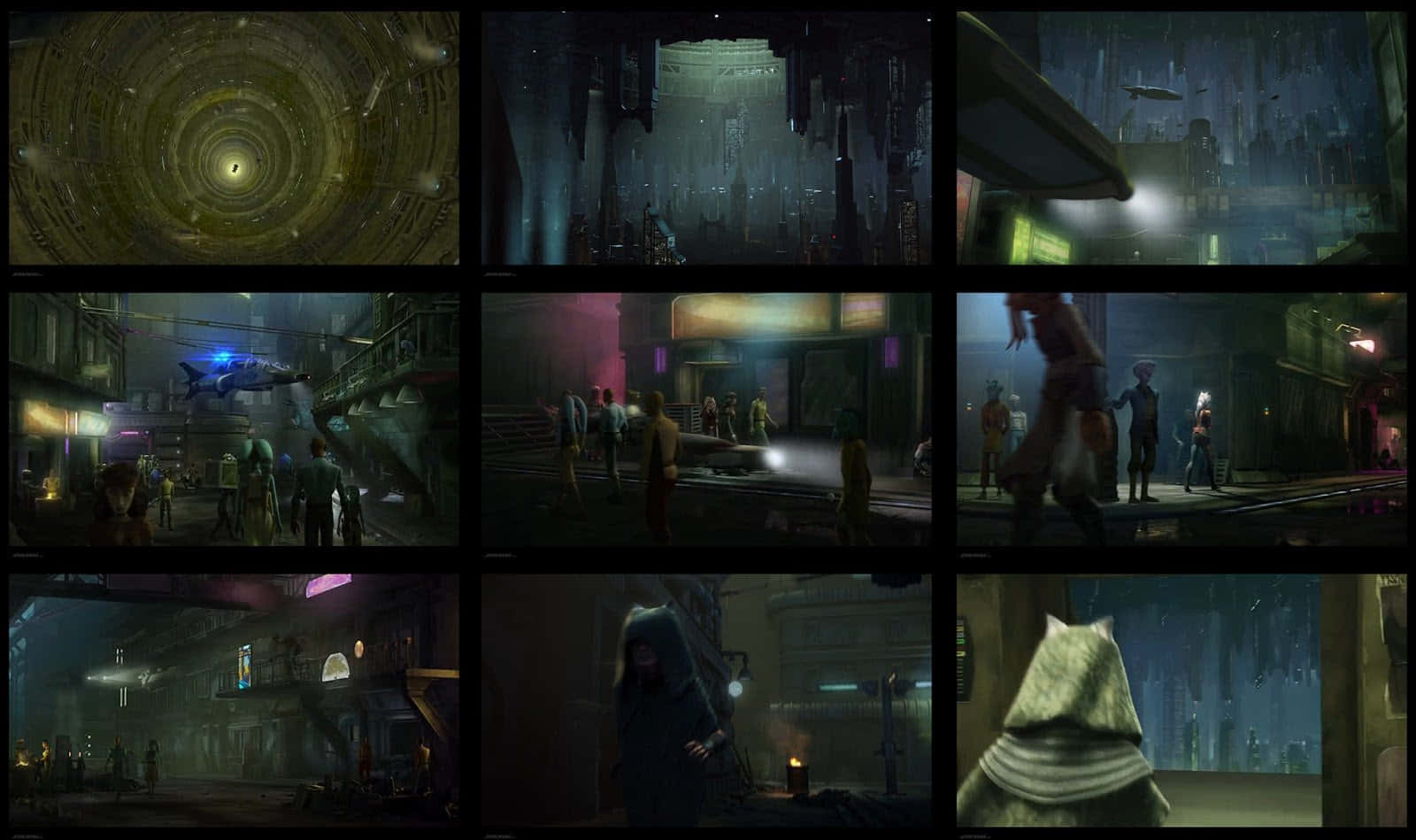 Explore the Shadowy Depths of Coruscant Wallpaper