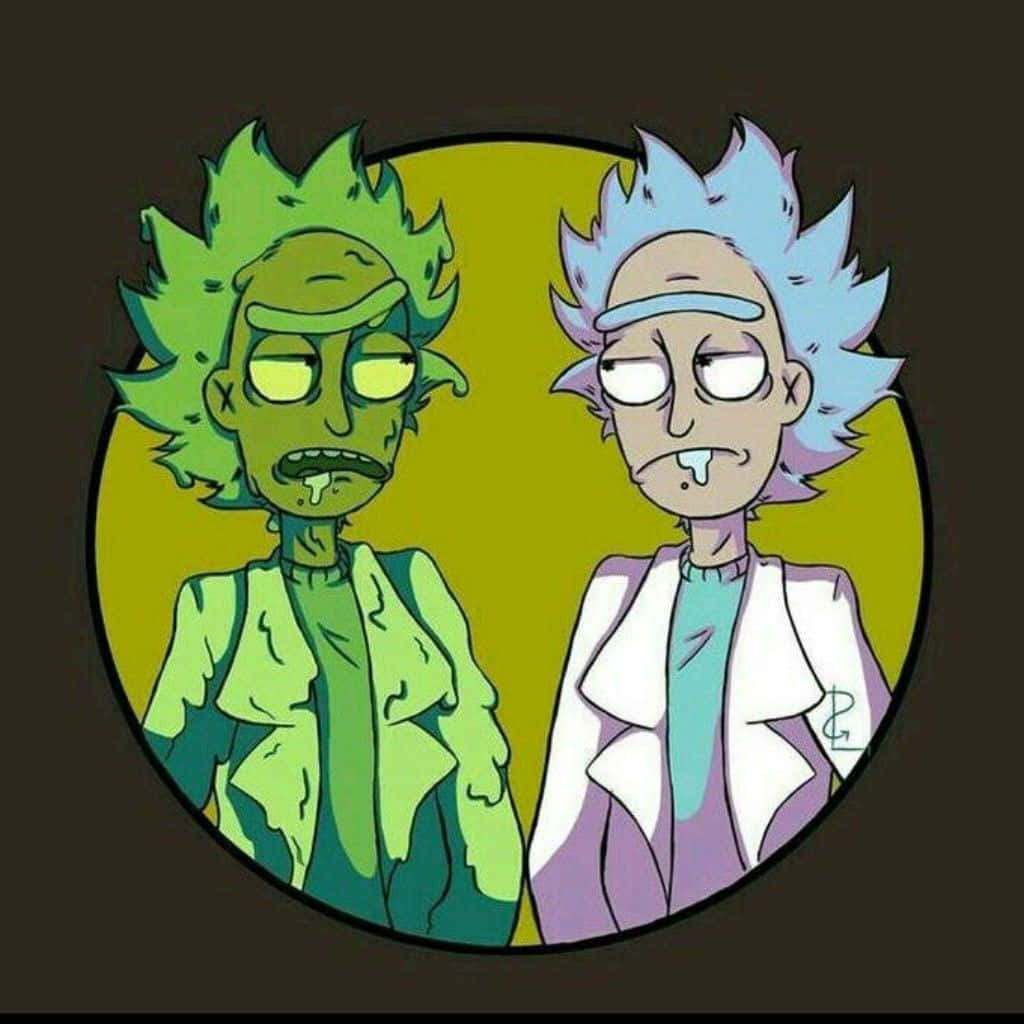 An illustration of The Council of Ricks from Rick and Morty Wallpaper