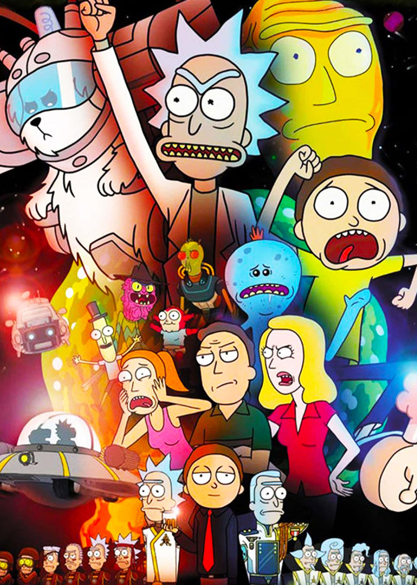 The Council of Ricks gathered in a meeting Wallpaper