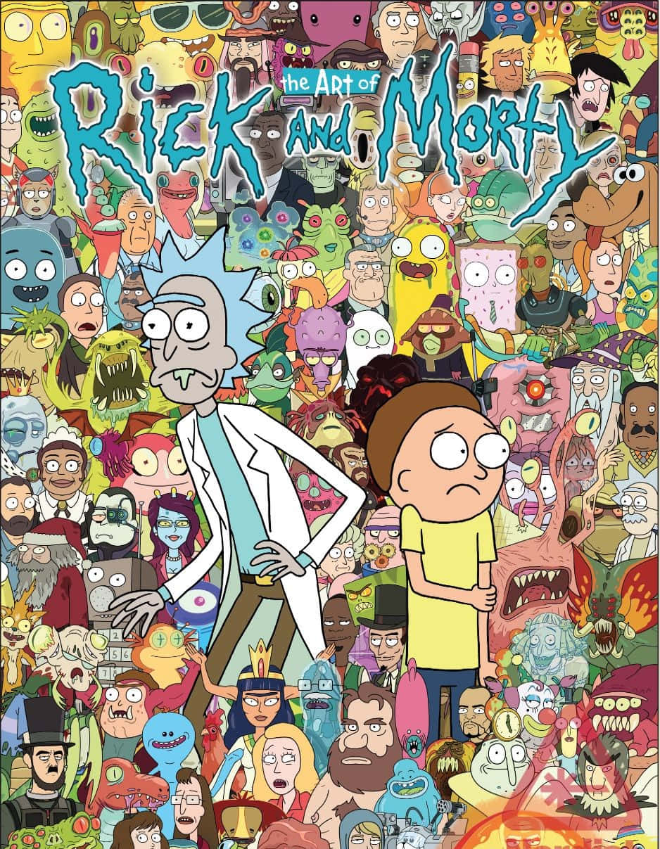 A gathering of Ricks from multiple dimensions at the Council of Ricks headquarters Wallpaper