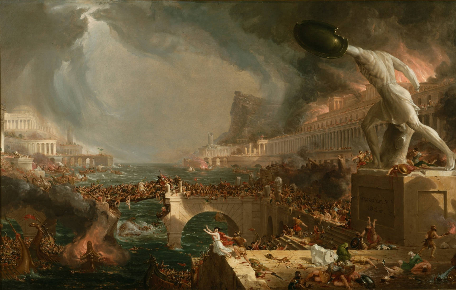 The_ Course_of_ Empire_ Destruction_1836 Wallpaper