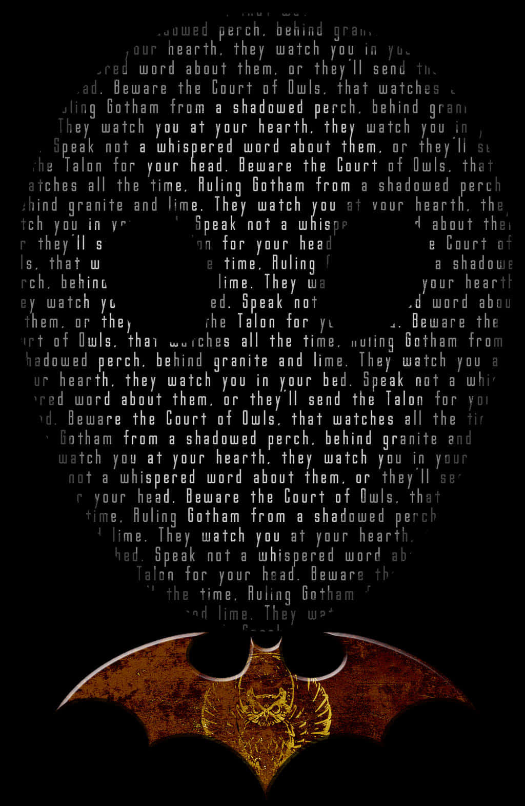 Mysterious Meeting of The Court of Owls Wallpaper