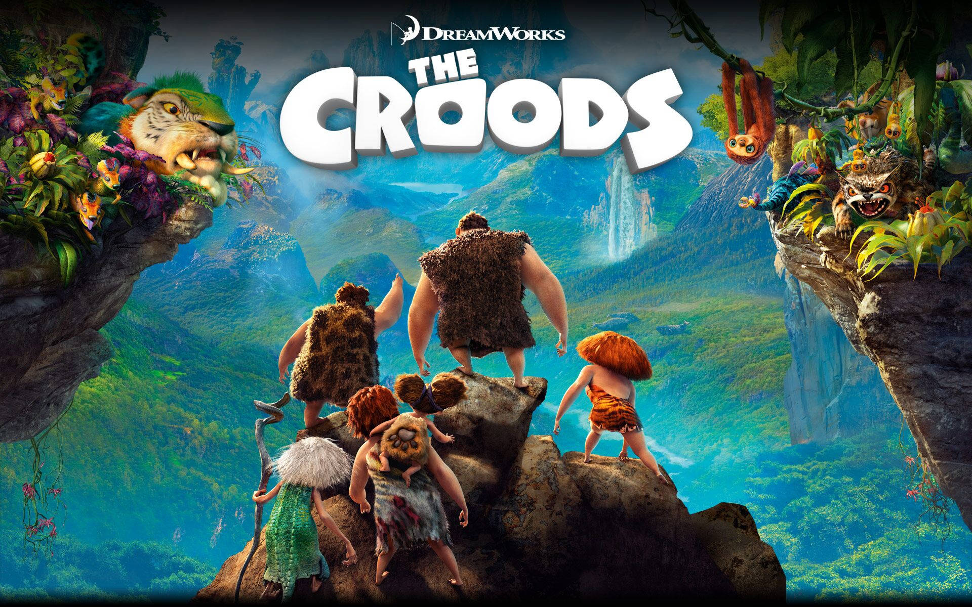 The Croods Image With Logo Wallpaper