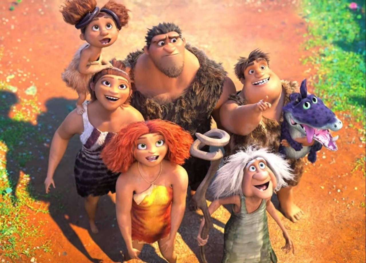 The Croods Looking Up Up-close Wallpaper