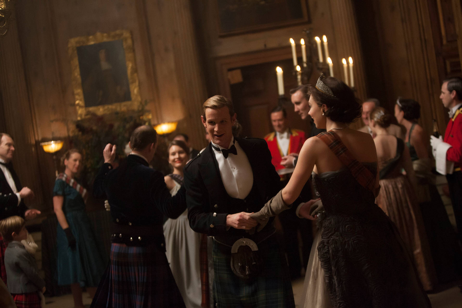 The Crown Philip Dancing With Margaret Wallpaper