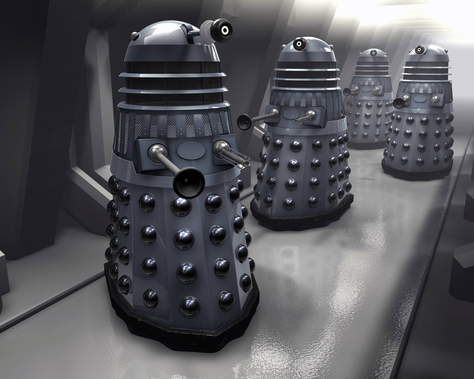 The Final Showdown - The Doctor vs The Daleks Wallpaper