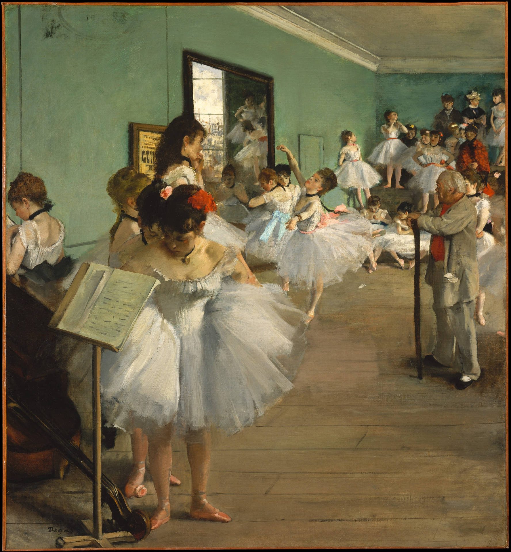 "Ethereal Impressionist Art of a Dance Class" Wallpaper